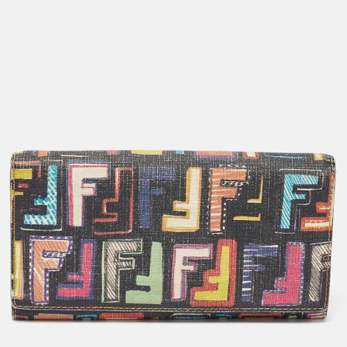 Zucca Coated Canvas Flap Continental Wallet - Fendi - Modalova