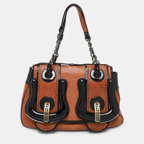 Brown Patent and Leather B Shoulder Bag - Fendi - Modalova