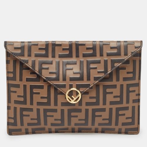 FF Leather Envelope Flat Pouch - Fendi - Modalova