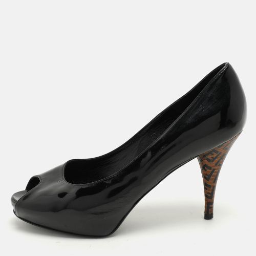 Patent Leather Peep Toe Pumps Size 37.5 - Fendi - Modalova