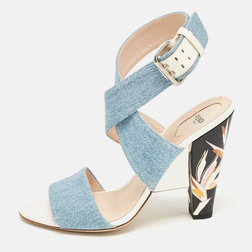 Denim Ankle Strap Sandals Size 40 - Fendi - Modalova