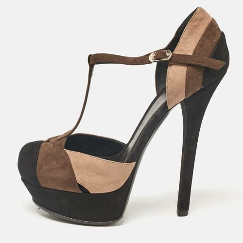 Suede Mary Jane Pumps Size 38 - Fendi - Modalova