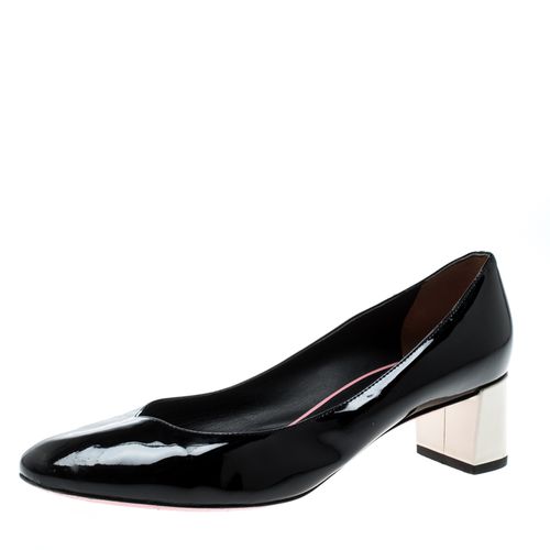 Patent Leather Eloise Round Toe Pumps Size 36 - Fendi - Modalova