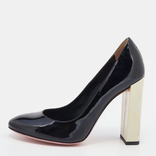 Patent Leather Block Heel Pumps Size 36 - Fendi - Modalova