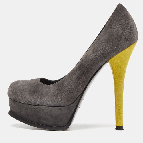 Suede sta Platform Pumps Size 37 - Fendi - Modalova