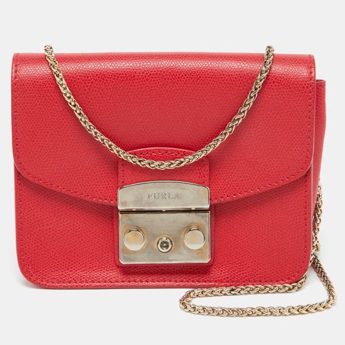 Leather Mini Metropolis Chain Crossbody Bag - Furla - Modalova