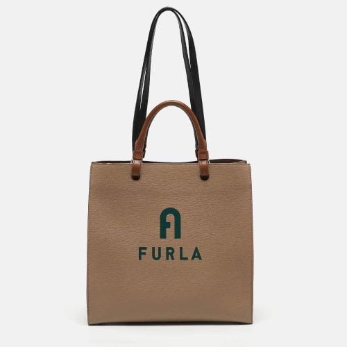 Leather NS Varsity Style Tote - Furla - Modalova