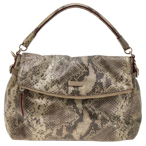 Two Tone Python Embossed Leather Top Handle Bag - Kate Spade - Modalova