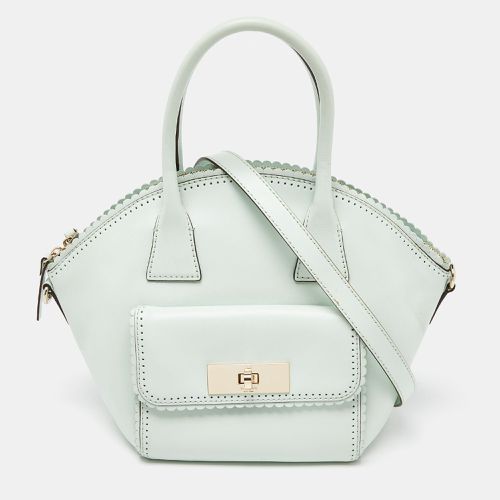 Mint Scalloped Leather Satchel - Kate Spade - Modalova