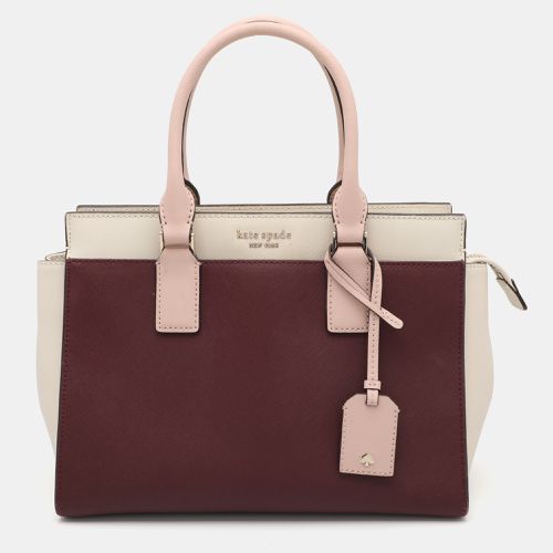 Cream Leather Cameron Street Satchel - Kate Spade - Modalova