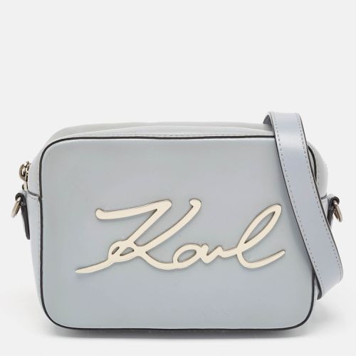 Light Leather K/Signature Camera Crossbody Bag - Karl Lagerfeld - Modalova