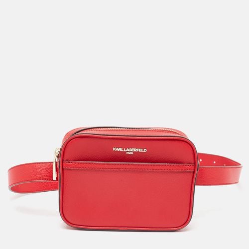 Leather Camera Waist Belt Bag - Karl Lagerfeld - Modalova