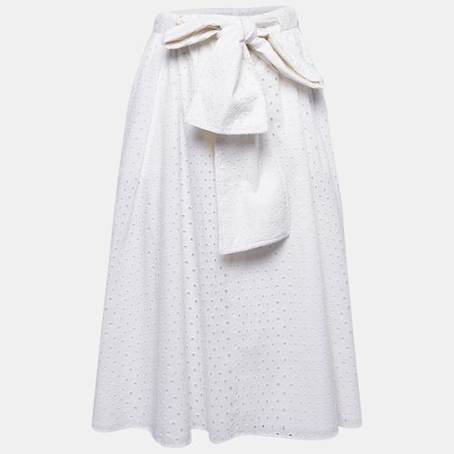 Broderie Anglaise Cotton Belted Midi Skirt S - Kenzo - Modalova