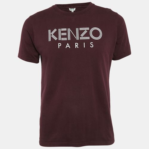 Logo Print Cotton Crew Neck T-Shirt M - Kenzo - Modalova