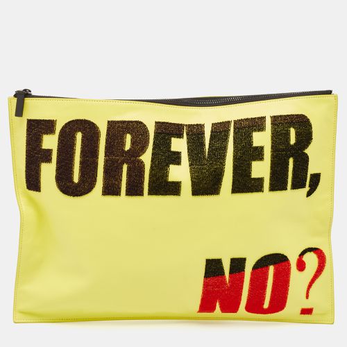 Leather Oversized Forever No? Clutch - Kenzo - Modalova