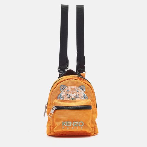 Black Nylon Mini Embroidered Tiger Backpack - Kenzo - Modalova