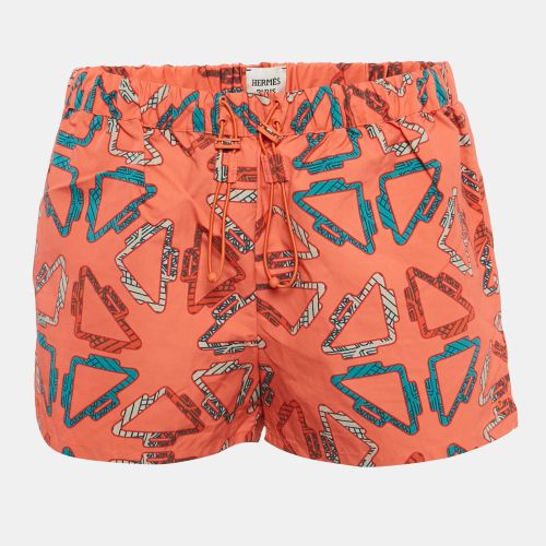 Hermès Rose Sorbet Tatersales Print Nylon Beach Shorts S - Hermes - Modalova