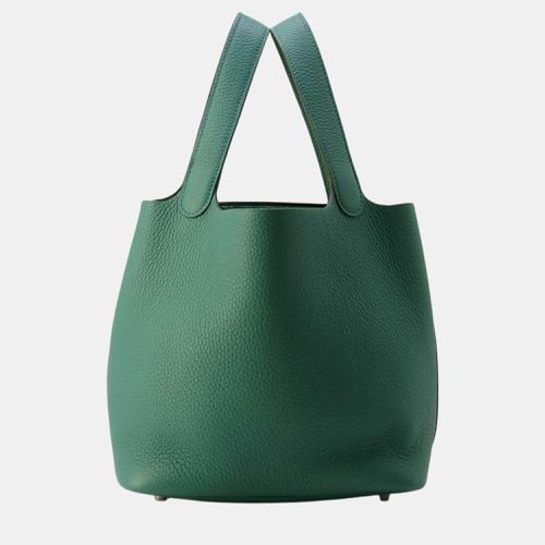 Vert Moyen Taurillon Clemence Picotin Lock bag Size Mm - Hermes - Modalova