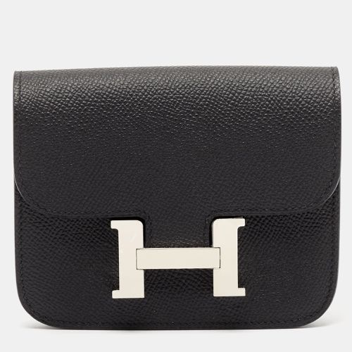 Hermès Noir Epsom Leather Constance Slim Wallet - Hermes - Modalova