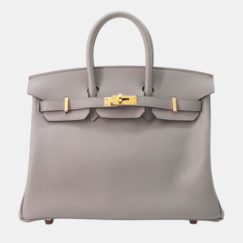 Gris Meyer Swift Leather 25 Birkin Tote Bag - Hermes - Modalova