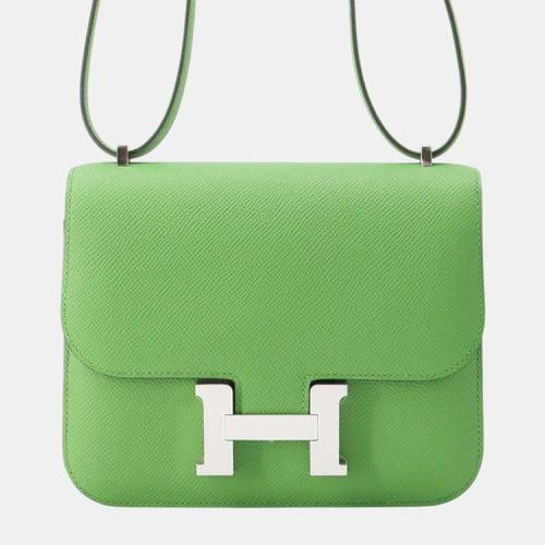 Miroir Vert Yucca Epsom Mini Constance III Shoulder Bag - Hermes - Modalova