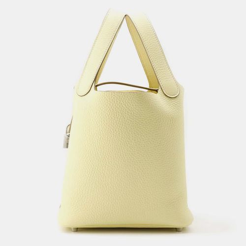 Jaune Milton Taurillon Clemence Picotin Lock Size PM - Hermes - Modalova