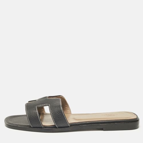 Leather Oran Flat Slide Sandals Size 36 - Hermes - Modalova