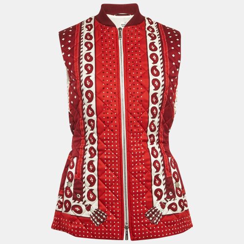 Printed Silk Quilted Vest S - Hermes - Modalova