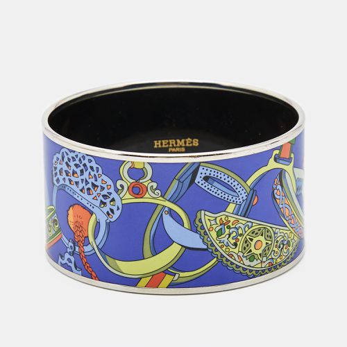 Concours d'Etriers Printed Enamel Plated Extra Wide Bracelet - Hermes - Modalova