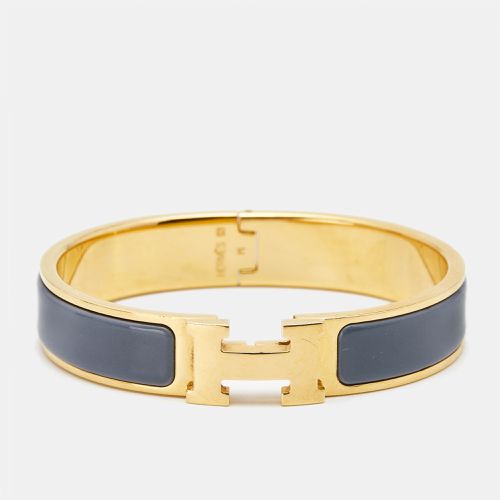 Hermès Clic H Enamel Gold Plated Bracelet - Hermes - Modalova