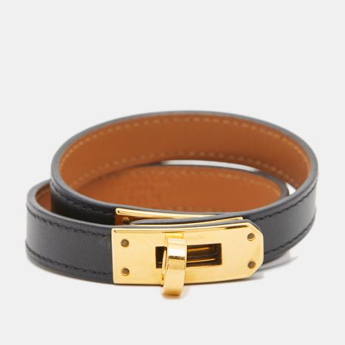 Kelly Leather Gold Plated Bracelet - Hermes - Modalova