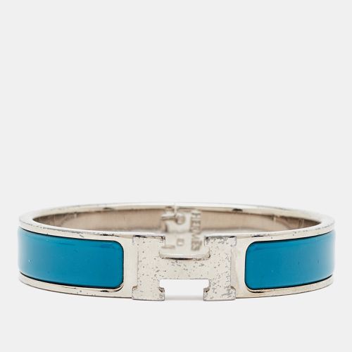 Hermès Clic H Enamel Palladium Plated Bracelet - Hermes - Modalova