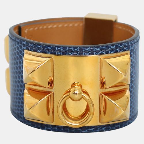 Lizard Leather Collier De Chien Bracelet - Hermes - Modalova