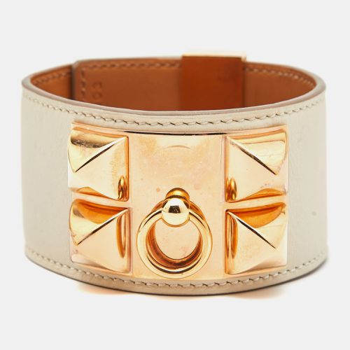 Collier De Chien Leather Plated Bracelet - Hermes - Modalova