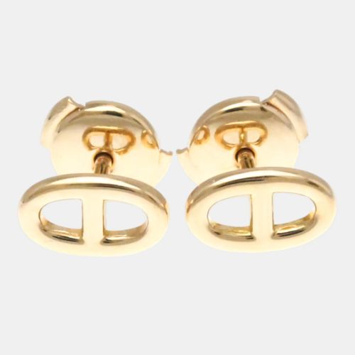 Chaine d’Ancre Farandole 18K Rose Stud Earrings - Hermes - Modalova
