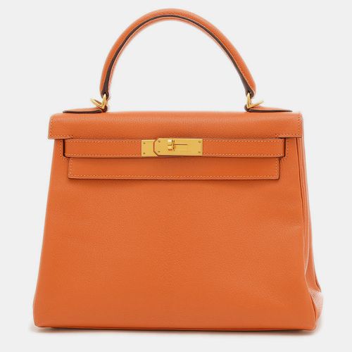 Potiron Chevre Kelly 28 Handbag - Hermes - Modalova