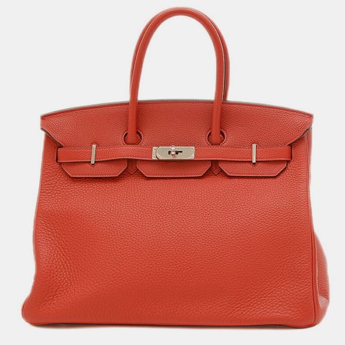 Rouge Kazak Togo Birkin 35 Handbag - Hermes - Modalova