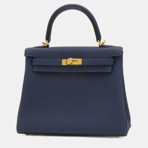 Saphir Togo Leather Kelly 25 Tote Bag - Hermes - Modalova