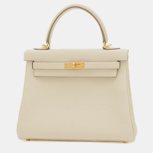 Hermes Cre Togo Kelly 25 Handbag - Hermes - Modalova