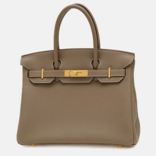 Etoupe Togo Birkin 30 Handbag - Hermes - Modalova