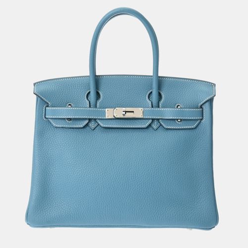 Jean Taurillon Clemence Leather Birkin 30 Tote Bag - Hermes - Modalova