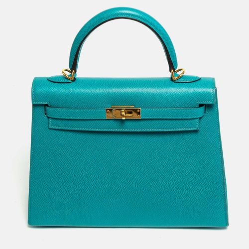 Bleu Paon Epsom Leather Kelly 25 Tote Bag - Hermes - Modalova