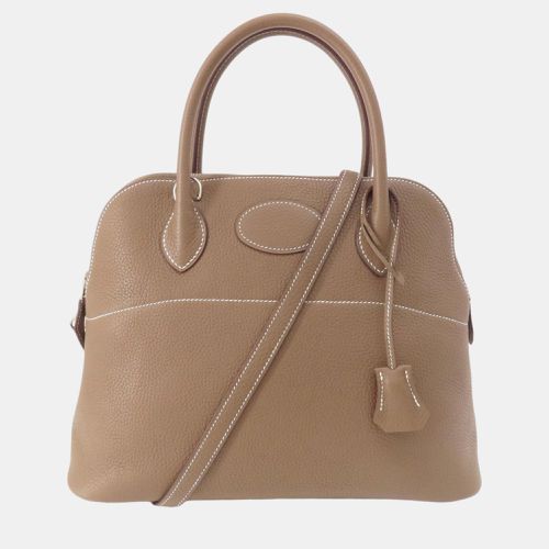 Taurillon Bolide 31 Etoupe Handbag - Hermes - Modalova