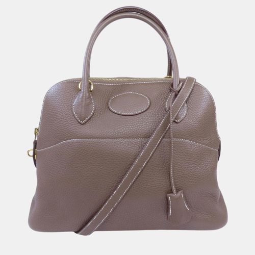 Taurillon Bolide 31 Etoupe Handbag - Hermes - Modalova