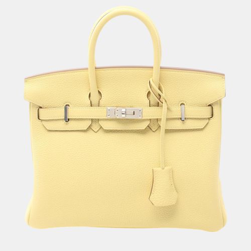 Birkin 25 Lemoncello Togo Handbag Leather - Hermes - Modalova