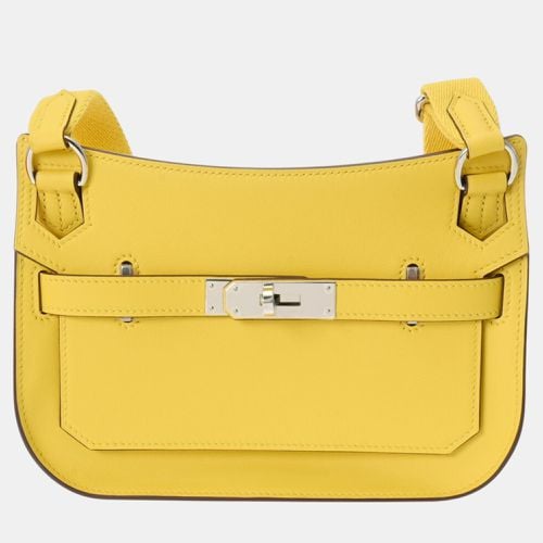 Jaune-Naples Swift leather Gypsiere shoulder bag - Hermes - Modalova