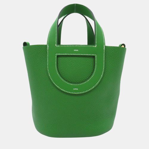 Leather Taurillon Clemence In the Loop 18 Handbag - Hermes - Modalova