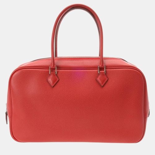 Plume Elan Rouge vif Epsom leather handbag - Hermes - Modalova