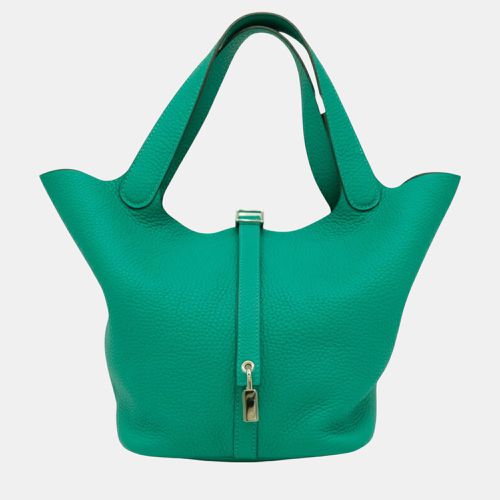 Taurillon Clece Leather Vert Vertigo Picotin Lock MM Handbag - Hermes - Modalova