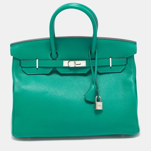 Vert Vertigo/Vert Fonce Taurillon Clemence Palladium Finish Birkin 35 Bag - Hermes - Modalova